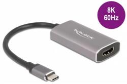 Delock USB 2.0 Type C HDMI Átalakító Szürke 20cm 62632 (62632)
