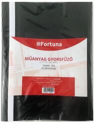 Fortuna Gyorsfűző FORTUNA műanyag fekete 25 db/csomag