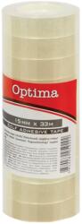 OPTIMA Ragasztószalag OPTIMA víztiszta 15mmx33m átlátszó 10 db/csomag - rovidaruhaz