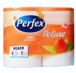 Perfex Toalettpapír PERFEX Deluxe 3 rétegű 4 tekercses barack
