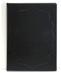 Vendégkönyv A/4 160 lapos sima fekete - rovidaruhaz