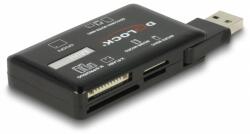 Delock SuperSpeed USB 5 Gbps kártyaolvasó CF / SD / Micro SD / MS / M2 / xD memóriakártyákhoz (91758)