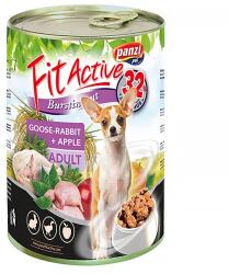 Panzi Állateledel konzerv PANZI FitActive kutyának liba- és nyúlhússal, almával 415 g - rovidaruhaz