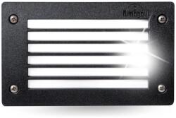 Fumagalli LETI 200 GL LED 3W GX53 kültéri beépíthető falilámpa fekete