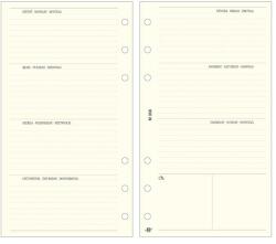 SATURNUS Gyűrűs kalendárium betét SATURNUS S358 bianco heti tervező sárga lapos - rovidaruhaz