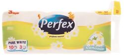 Perfex Toalettpapír PERFEX 3 rétegű 10 tekercses kamilla - rovidaruhaz
