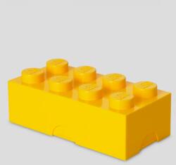 LEGO® Uzsonnás doboz 8-as lego kocka formájú sárga