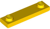 LEGO® 41740c3 - LEGO sárga lap 1 x 4 méretű, 2 bütyökkel, peremmel (41740c3)