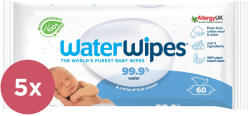 WaterWipes 5x WATEWIPES Șervețele umede fără plastic 60 buc (300 buc) (AGSVP-F173007)