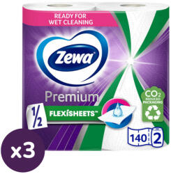 Zewa Premium Extra Long 2 rétegű papírtörlő, 3x2 tekercs (3x140 lap) - pelenka