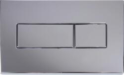  STY-800-2 Nyomólap, kétgombos, szögletes, krómozott fényes (STY-800-2)