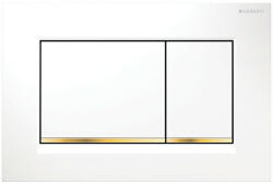 Geberit Clapeta cu actionare dubla, Geberit, Sigma30, alb, auriu, lucios (115.883.KK.1) - e-baie