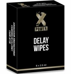 XPOWER Törlőkendők az orgazmus késleltetésére XPower, 6 db