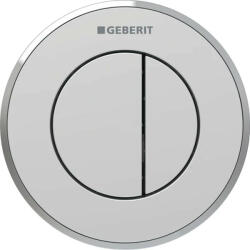 Geberit 10 típusú vezérlőgomb 2 mennyiséges öblítés EasyClean bevonattal, matt króm 116.055. JQ. 1 (116.055.JQ.1) - szaniteronline