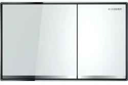 Geberit Sigma60 működtetőlap, 2 mennyiséges öblítéshez, falsíkba ágyazott, fehér/tükrös 115.640. SI. 1 (115.640.SI.1)