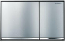 Geberit Omega60 működtetőlap 2 mennyiséges öblítéshez, szálcsiszolt króm/krómozott 115.081. GH. 1 (115.081.GH.1)