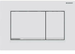 Geberit Sigma20 működtetőlap, 2 mennyiséges öblítéshez, matt fehér/fényes króm 115.883. JT. 1 (115.883.JT.1)