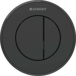Geberit 10 vezérlőgomb, 2 mennyiséges öblítéshez EasyClean bevonat, matt fekete 116.055. 16.1 (116.055.16.1) - szaniteronline