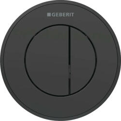 Geberit 10 típusú pneumatikus, 2 mennyiséges öblítésű vezérlő, fekete/matt fekete 116.055. DW. 1 (116.055.DW.1) - szaniteronline