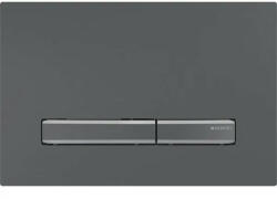 Geberit Sigma50 működtetőlap, 2 öblítésű, easy-to-clean bevonat, feketekróm/feketekróm 115.671. QD. 2 (115.671.QD.2) - szaniteronline