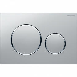 Geberit Sigma20 működtetőlap 2 mennyiséges öblítéshez, matt króm easy-to-clean bevonattal/fényes króm 115.882. JQ. 1 (115.882.JQ.1)