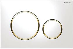 Geberit ÚJ DESIGN Sigma20 115.882. KK. 1 fehér arany fehér nyomólap 115882KK1 (115.882.kk.1)