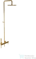 Bugnatese KLINE zuhanyrendszer 22, 5 cm-es esőztetővel és zuhanyszettel, arany 5742CDO (5742CDO)