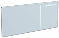 Geberit Omega70 115083SI1 Kétmennyiséges, Fehér üveg Wc nyomólap, öblítés távvezérlő, Omega tartályhoz, bútorba építhető 115.083. SI. 1