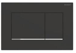 Geberit Sigma30 115883141 Kétmennyiséges Wc nyomólap Matt fekete Easy to Clean 115.883. 14.1