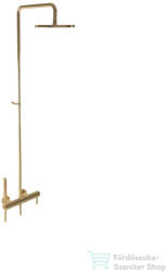 Bugnatese KLINE zuhanyrendszer 22, 5 cm-es esőztetővel és zuhanyszettel, sárgaréz 5742CON (5742CON)