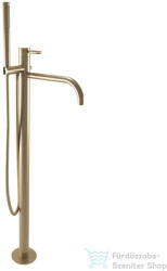 Bugnatese Kline szabadon álló kádtöltő csaptelep alaptesttel és zuhanyszettel, bronz 5760BR (5760BR)