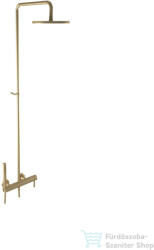 Bugnatese KLINE zuhanyrendszer 22, 5 cm-es esőztetővel és zuhanyszettel, matt bronz 5742CBO (5742CBO)