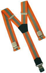 O&T Clip pentru bretele pantaloni Natur, portocaliu reflectorizant