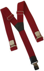 O&T Clip pentru bretele pantaloni Natur, roșu