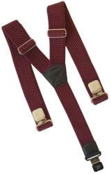 O&T Clip pentru bretele pantaloni Natur, Burgundia