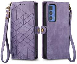 Husa portofel GEOM pentru Motorola Edge 40 Pro violet