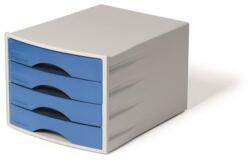 DURABLE Irattároló, műanyag, 4 fiókos, DURABLE "Eco", kék (776206)