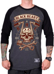 Black Heart Póló BLACK HEART Chopper Skull RG szürke M