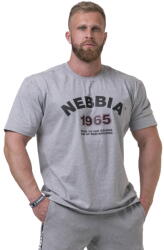 Nebbia Férfi póló Nebbia Golden Era 192 világos szürke XL