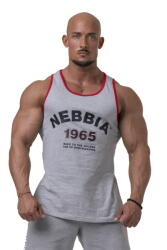 NEBBIA Férfi atlétatrikó Nebbia Old School Muscle 193 világos szürke L