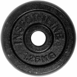 inSPORTline Öntöttvas súlyzótárcsa inSPORTline Castblack 1, 25 kg (921) Súlytárcsa