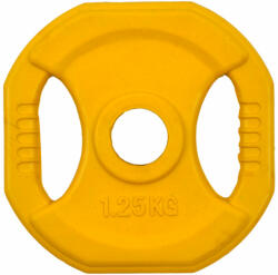 inSPORTline Szögletes gumizott súlyzótárcsa inSPORTline Pump 1, 25 kg (5047) Súlytárcsa