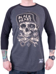 Black Heart Hosszú ujjú felső BLACK HEART Garage Built szürke XXL