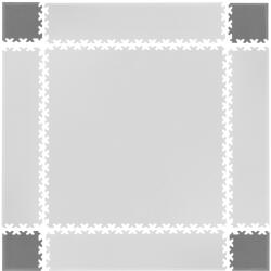 inSPORTline Puzzle fitness szőnyeg sarok összekötő elem Simple 4db szürke (23067-4)