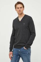 Ralph Lauren gyapjú pulóver könnyű, férfi, szürke - szürke XL - answear - 93 890 Ft