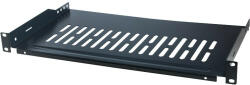 LogiLink 19"-os konzolos polc, elülső csavaros rögzítés, fekete (SF1C35B)