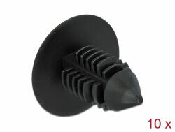 Delock Fenyő alakú kapocs, fekete 10 db (60187)