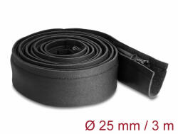 Delock Kábelbújtató neoprén hajlékony zipzárral 3 m x 100 mm fekete színű (20914) - dstore