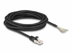 Delock RJ50 kábel apa - nyílt vezetékvégek S/FTP 5 m fekete (80208)