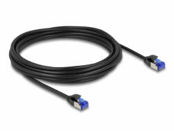 Delock RJ45 hálózati kábel Cat. 6A S/FTP vékony 5 m fekete (80230)